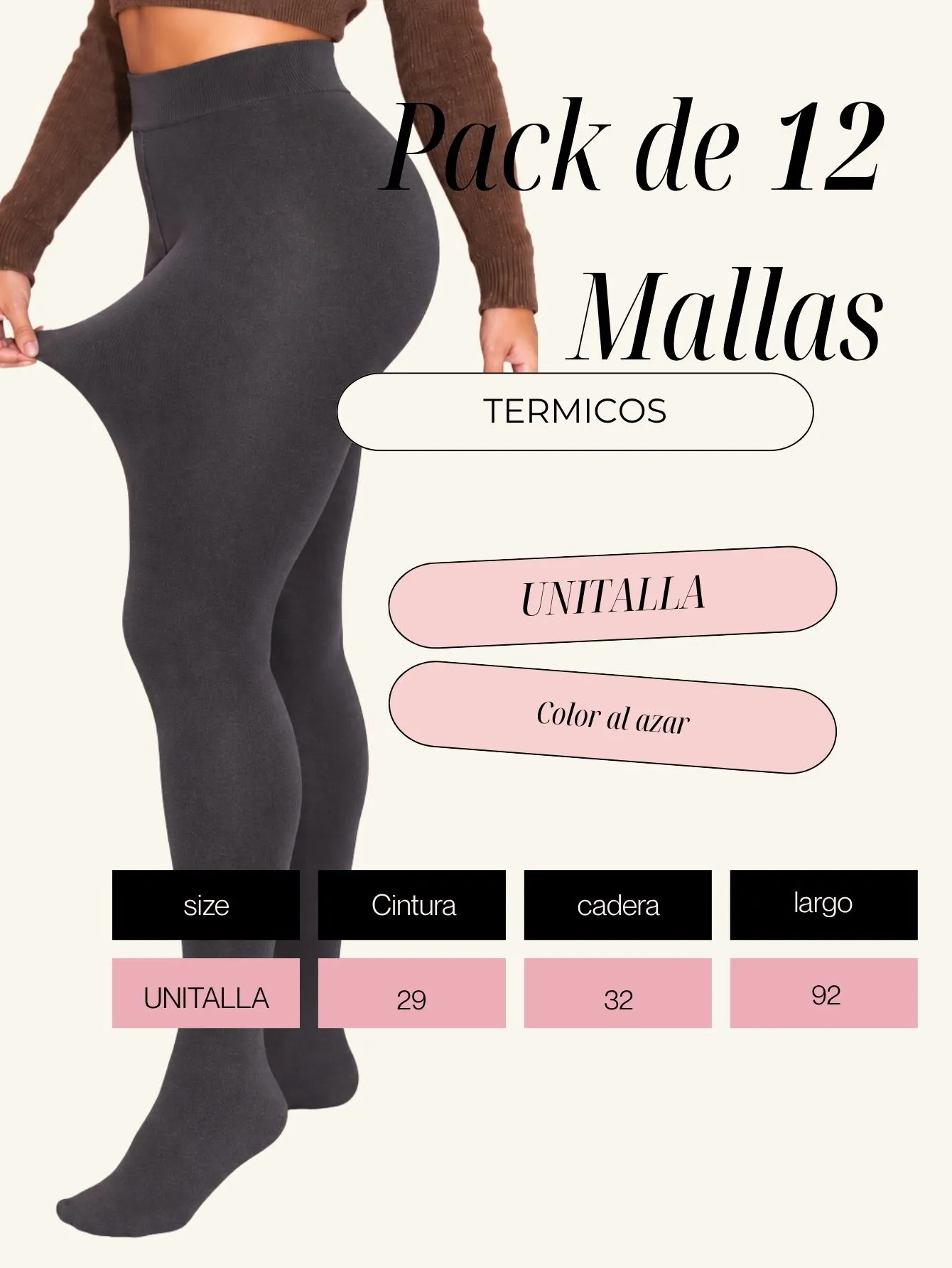 3303-UNI-N Media Afelpada-12 PCS 15428